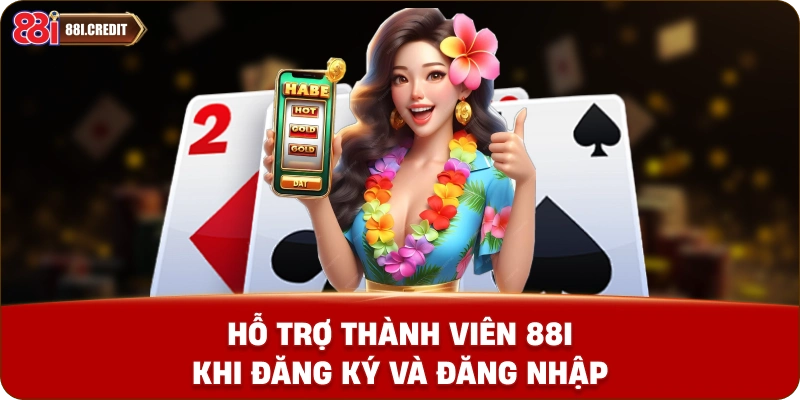 Hỗ trợ thành viên 88i khi đăng ký và đăng nhập