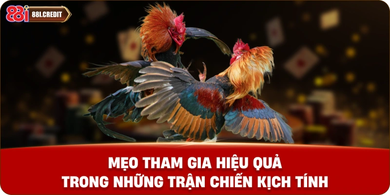 Mẹo tham gia hiệu quả trong những trận chiến kịch tính